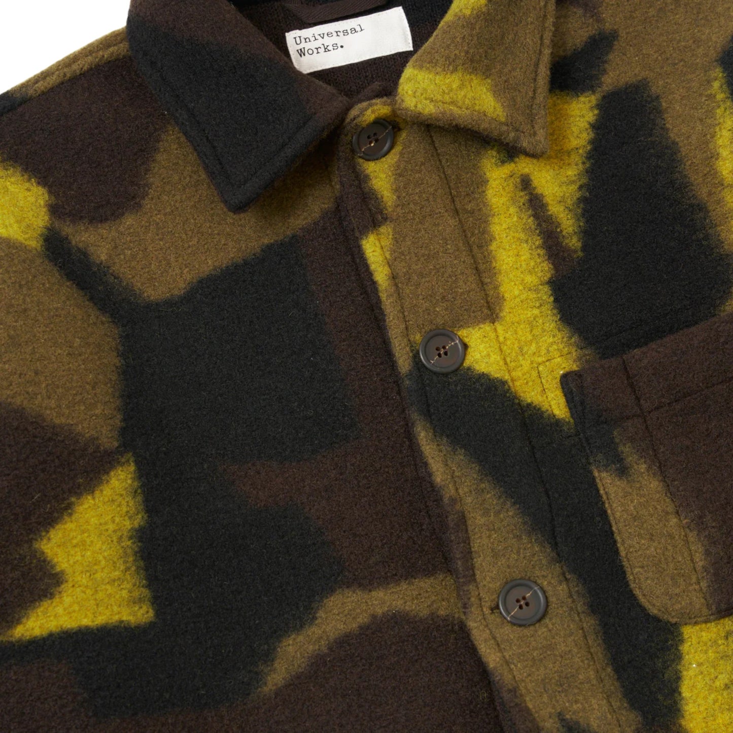 Giacca Universal Works Field Jacket Swede Camo Fleece - Camo