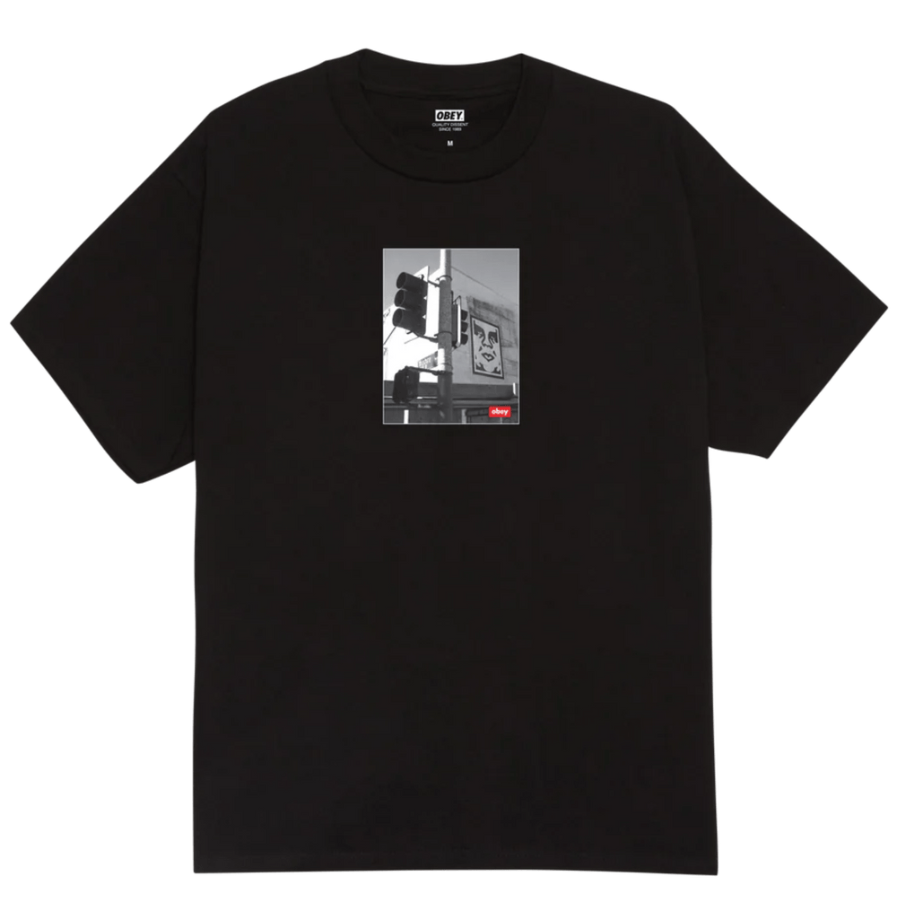 T-Shirt Obey Los Angeles Photo Tee - Black