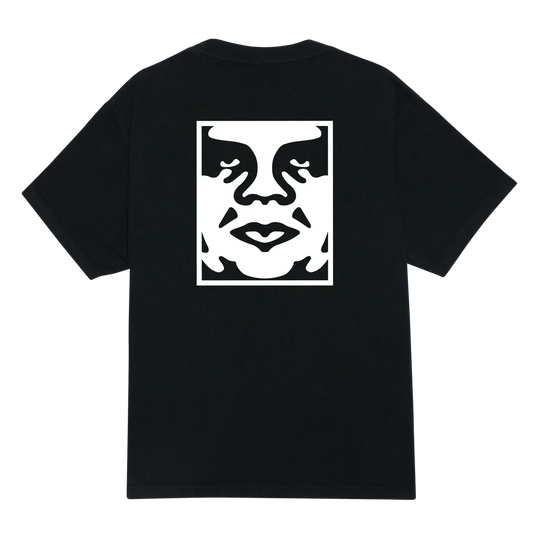 T-Shirt Obey Bold Icon Face Tee - Pigment Dusty Black