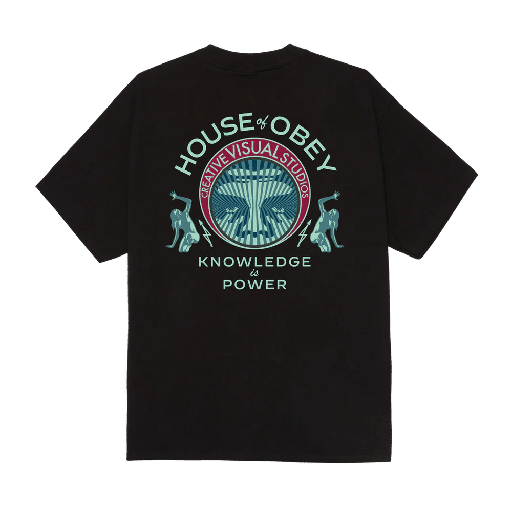 T-Shirt Obey Knowledge Is Power Tee - Black