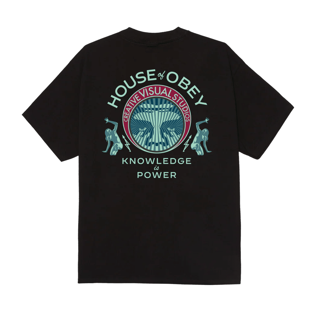 T-Shirt Obey Knowledge Is Power Tee - Black