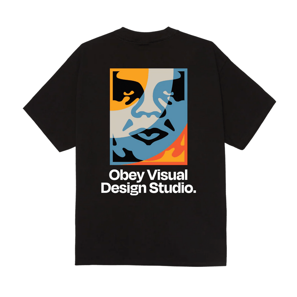 T-Shirt Obey Visual Design Studio Tee - Black