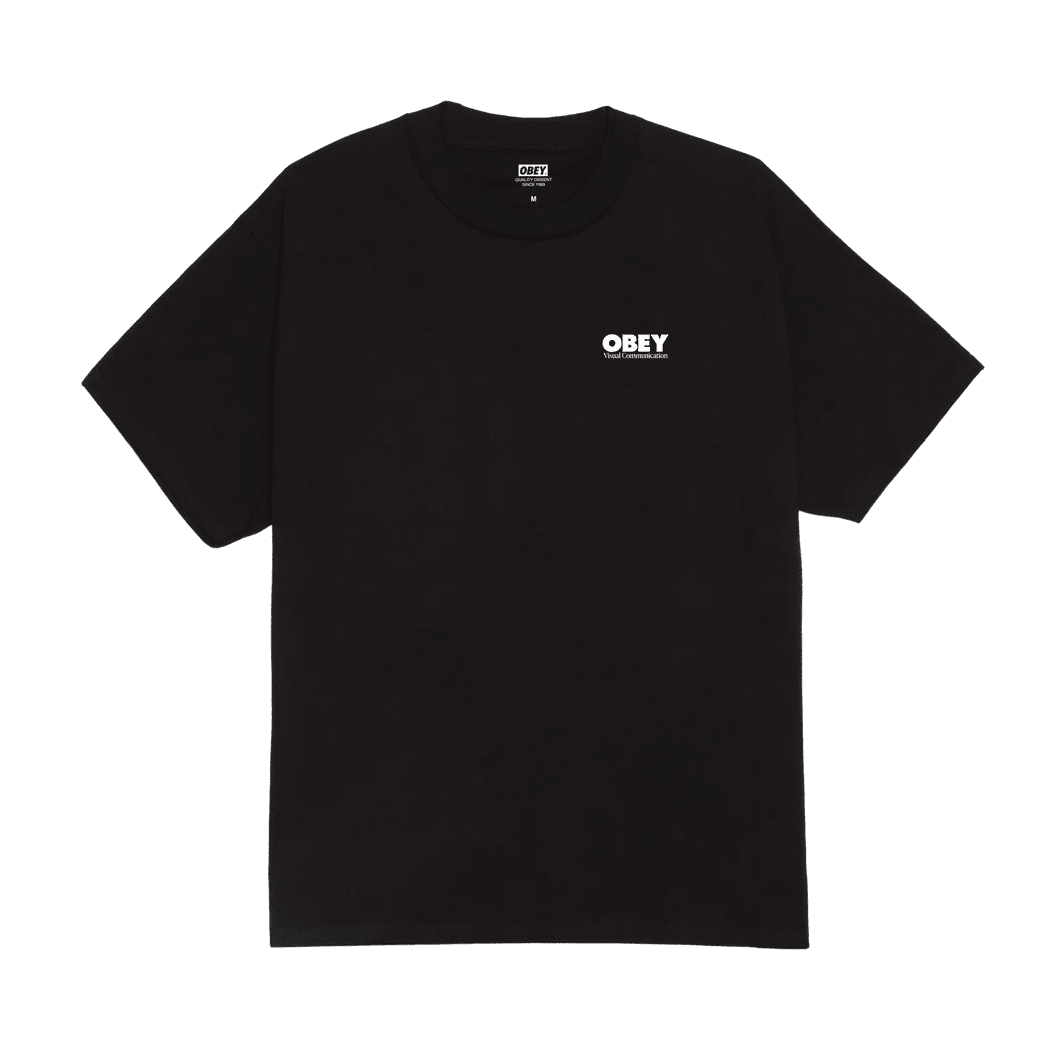 T-Shirt Obey Visual Design Studio Tee - Black
