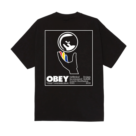 T-Shirt Obey Global System Tee - Black