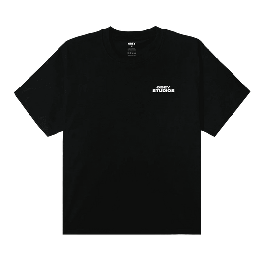 T-Shirt Obey Sky Face Tee - Black