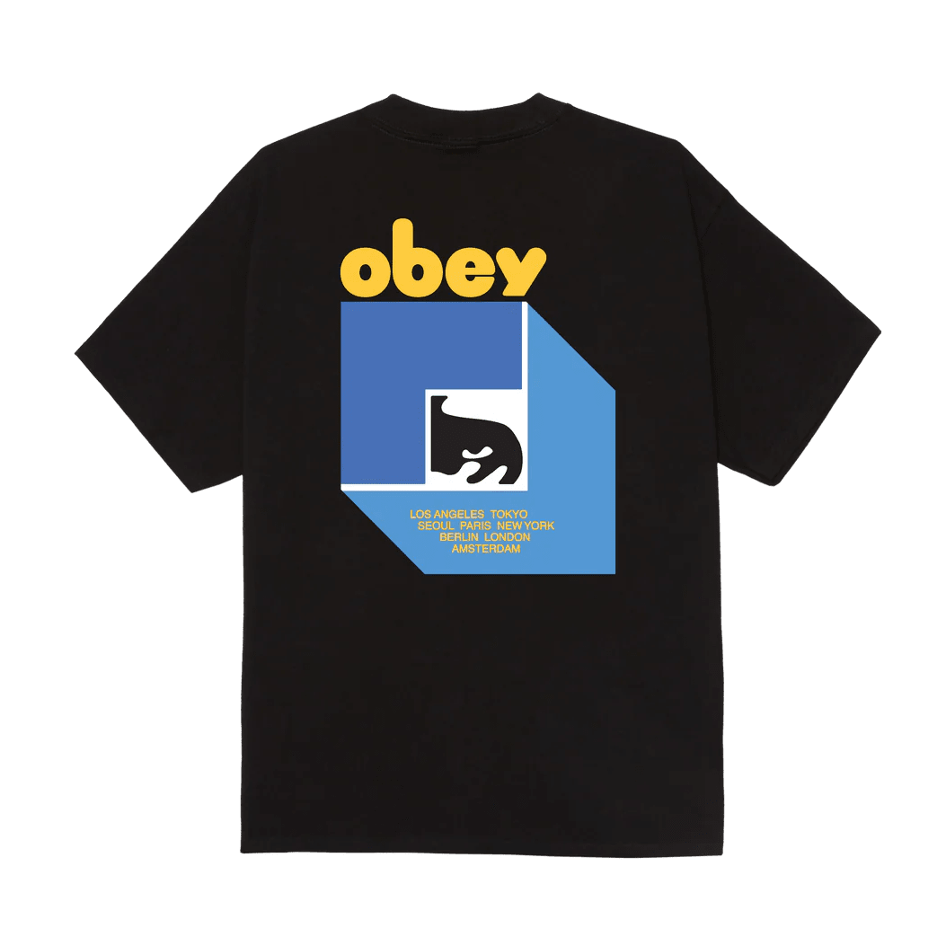 T-Shirt Obey Peep Hole Tee - Black