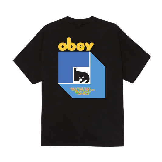 T-Shirt Obey Peep Hole Tee - Black