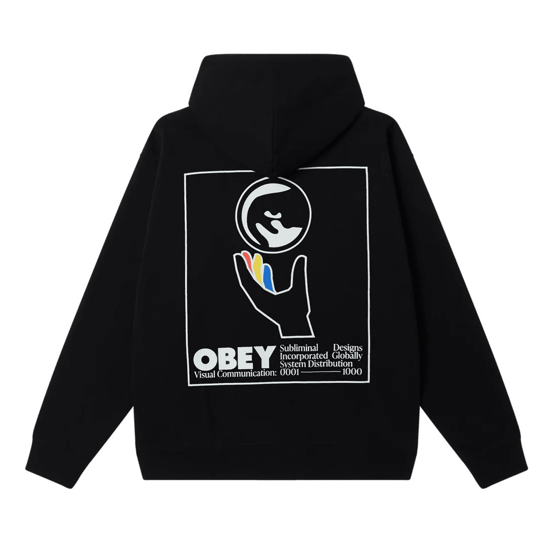 Felpa Obey Global Systems Fleece - Black