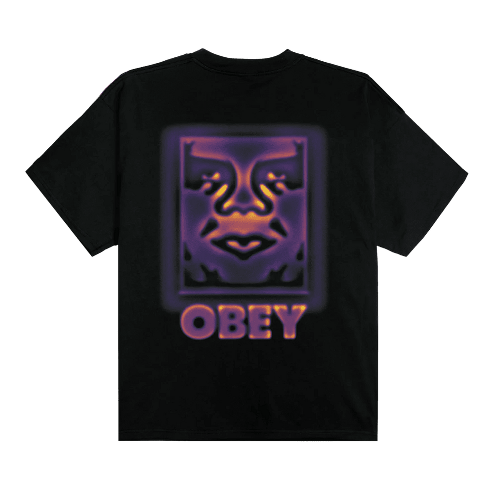 T-Shirt Obey Heat Map Icon Tee - Black