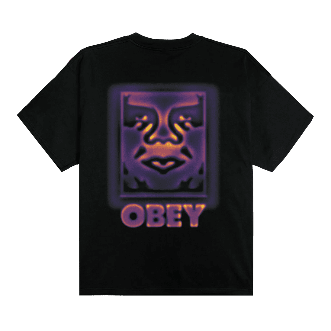 T-Shirt Obey Heat Map Icon Tee - Black