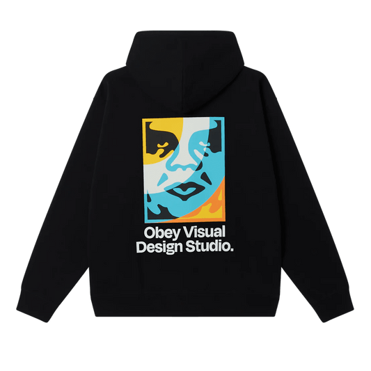 Felpa Obey Visual Design Studio Fleece - Black