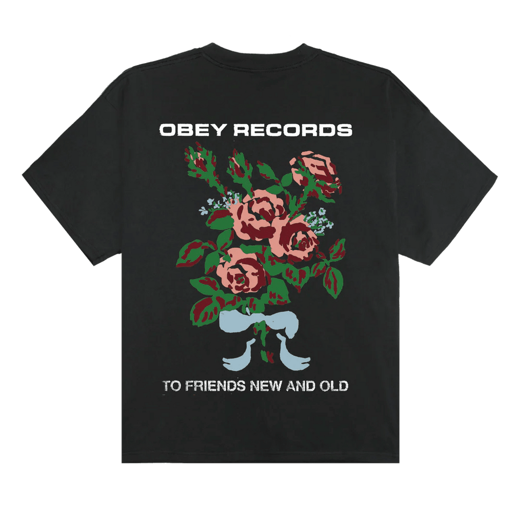 T-Shirt Obey To New Friends Old Tee - Vintage Black