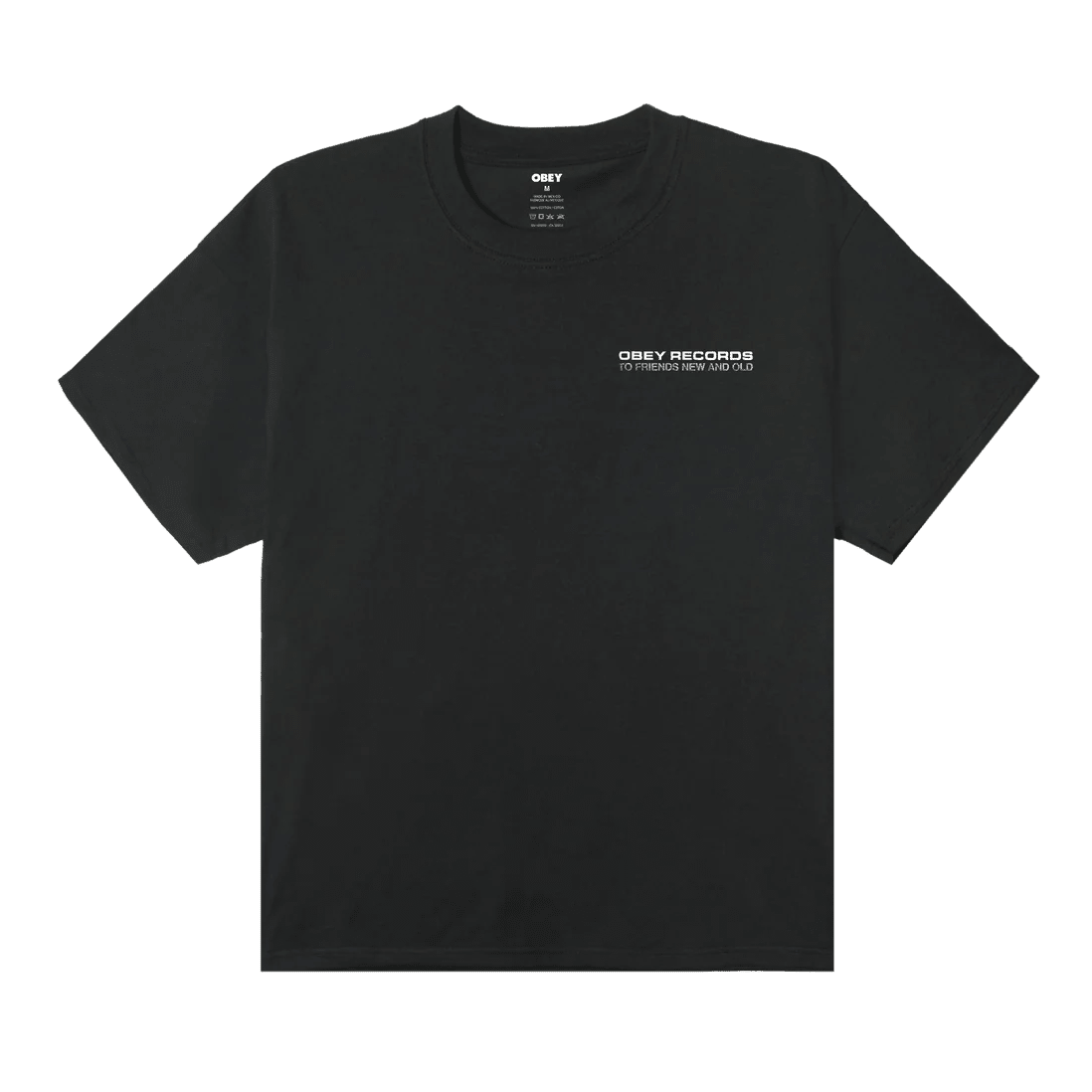 T-Shirt Obey To New Friends Old Tee - Vintage Black