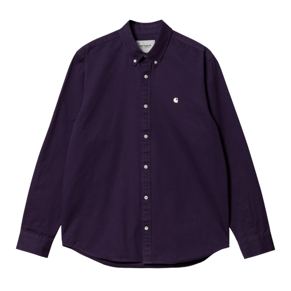 Carhartt Wip L/S Madison Shirt - Cassis / Wax