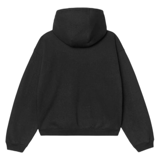 Felpa Carhartt Wip Hooded Ebbert Jacket - Black / White