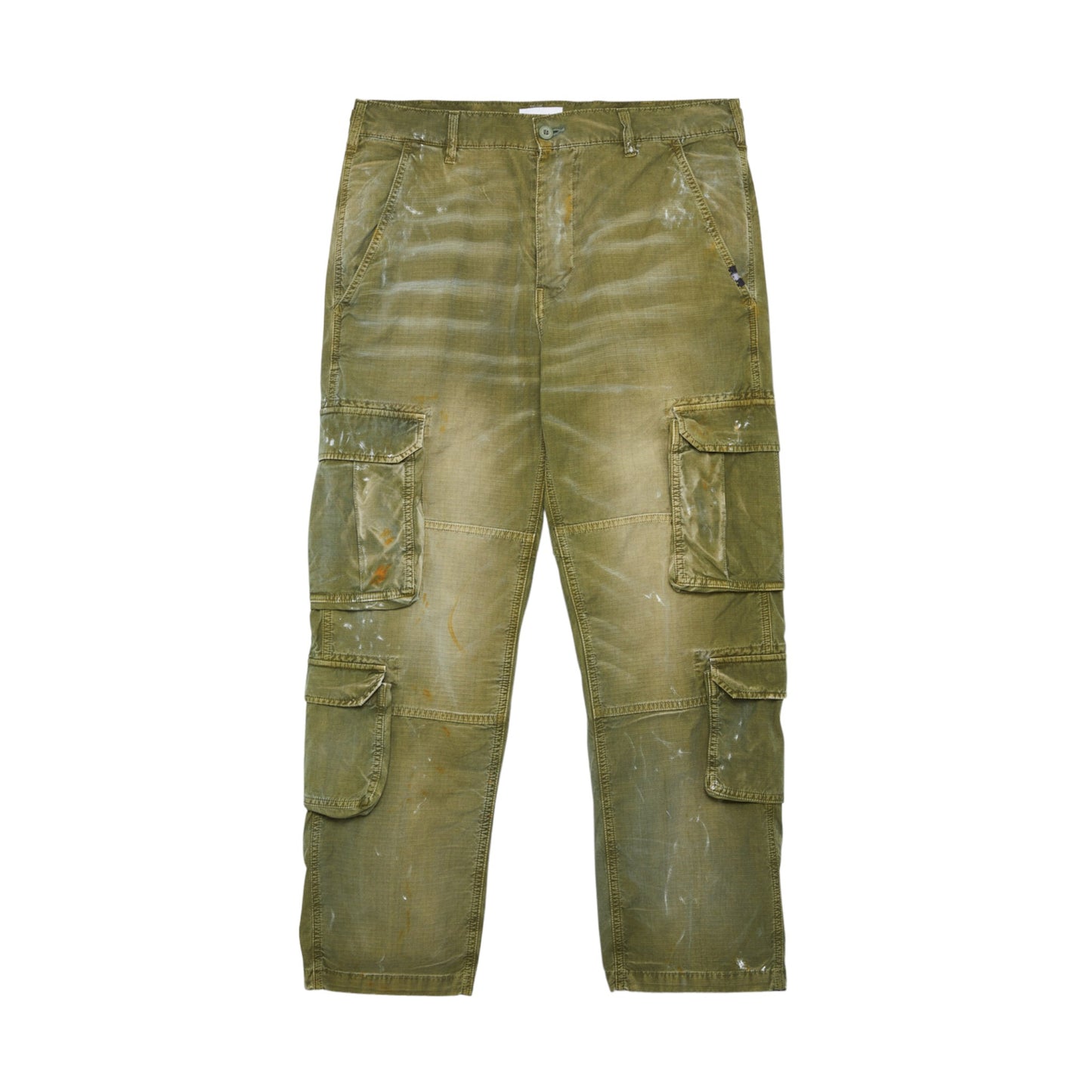 Pantalone Uomo Amish Double Cargo Ripstop - Storm Army Green Verde Francis Concept