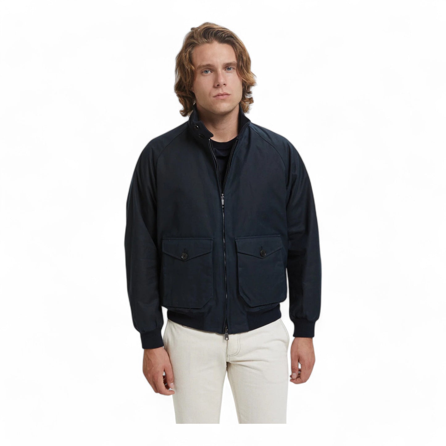 Giacca Baracuta  Harrington G9 Waxed AF Pocket - Dark Navy Francis Concept