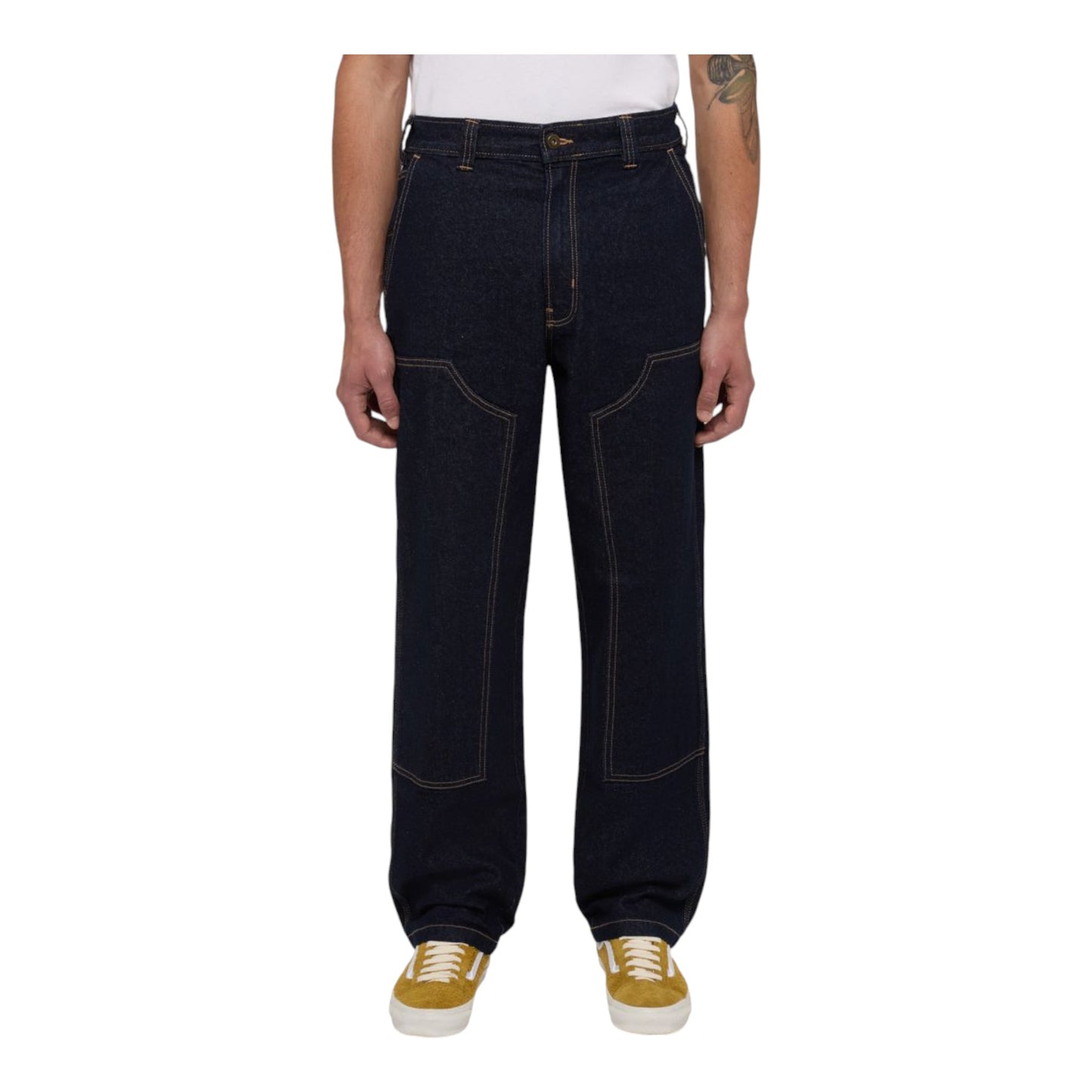 Jeans Dickies Madison Double Knee Utility Front - Denim Rinsed Francis Concept