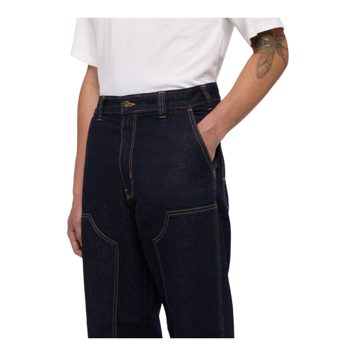 Jeans Dickies Madison Double Knee Utility Front - Denim Rinsed Francis Concept