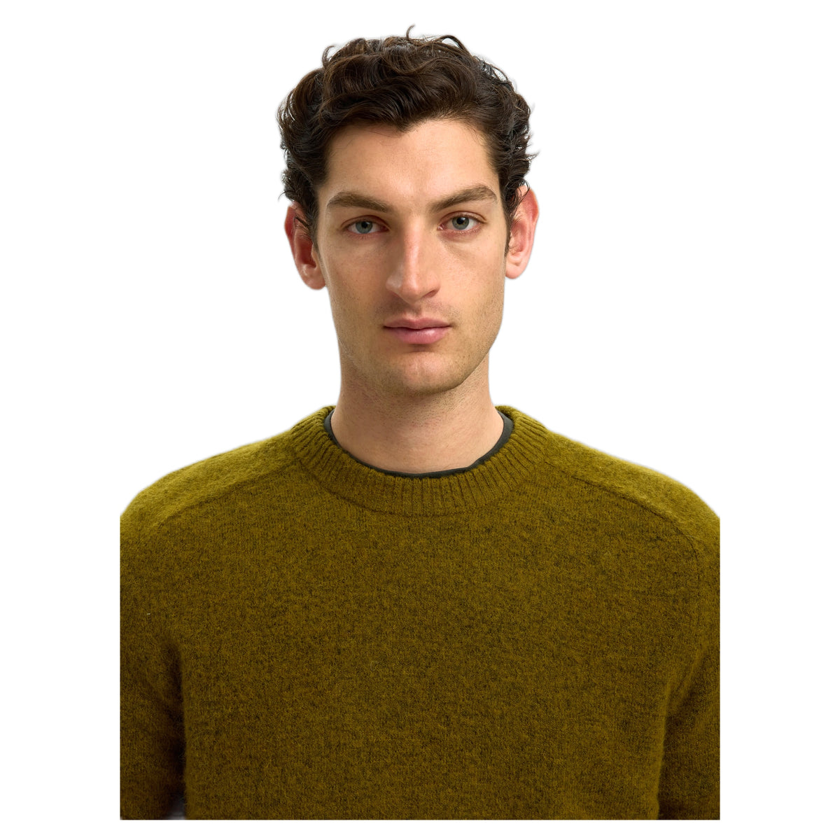 Maglione Selected Homme Rai LS Knit Reg Crew Neck - Fir Green