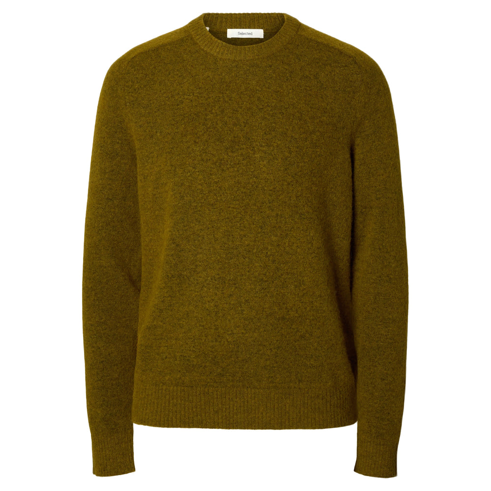 Maglione Selected Homme Rai LS Knit Reg Crew Neck - Fir Green