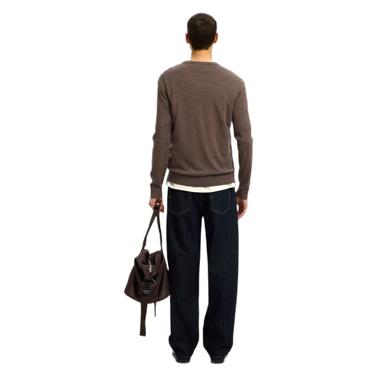 Maglione Selected Homme Tray LS Knit Reg Merino Crew Neck - Delicioso
