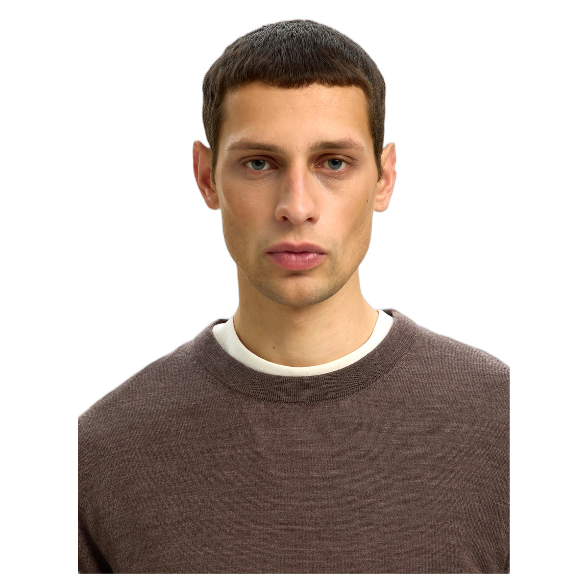 Maglione Selected Homme Tray LS Knit Reg Merino Crew Neck - Delicioso