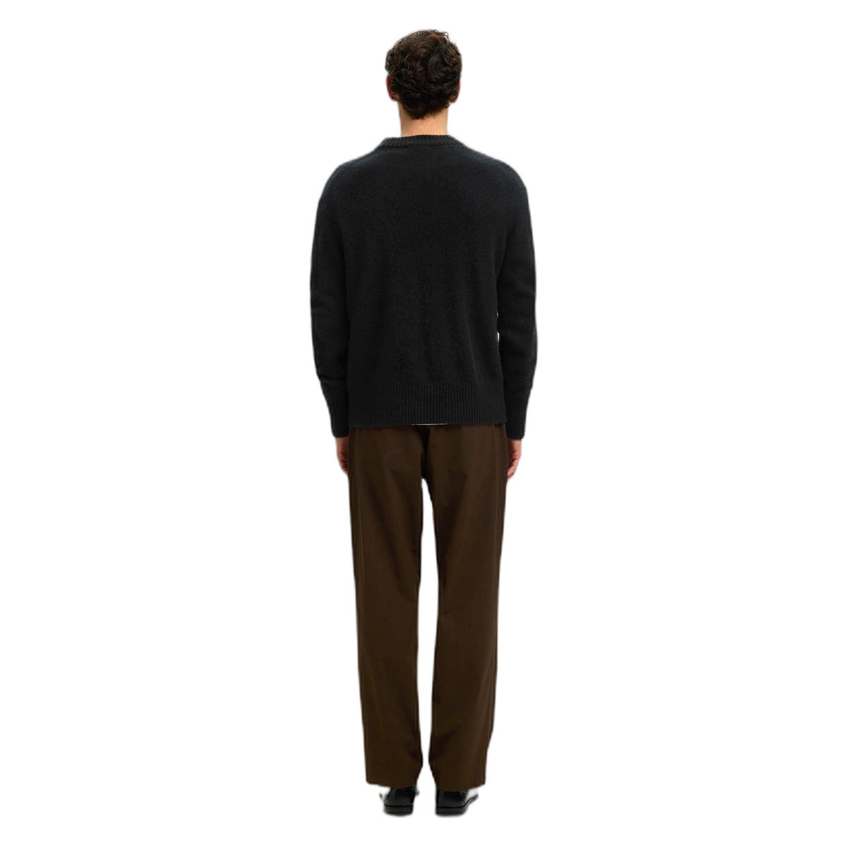 Maglione Selected Homme Calle Cashmere Blend Crew Neck - Black