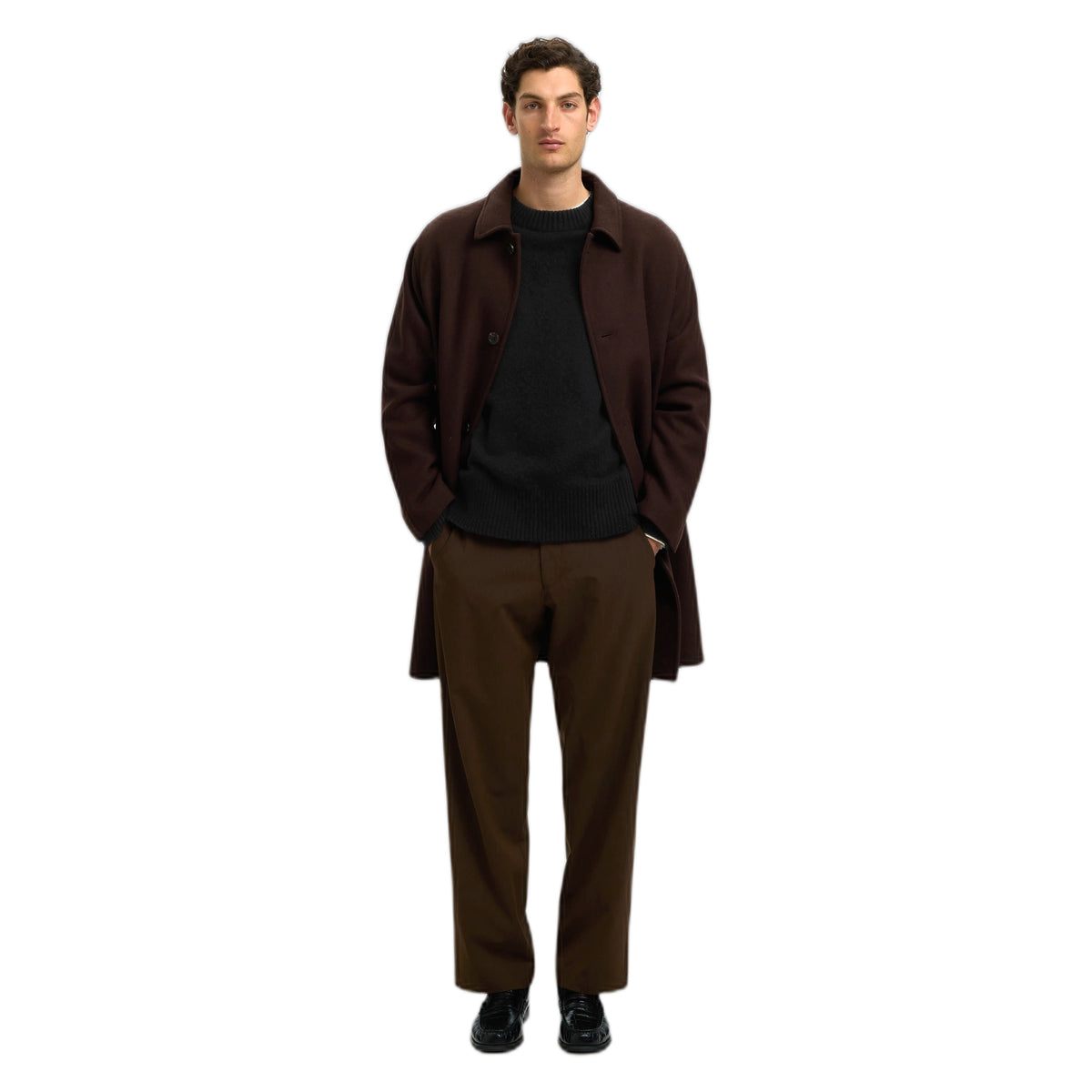 Maglione Selected Homme Calle Cashmere Blend Crew Neck - Black