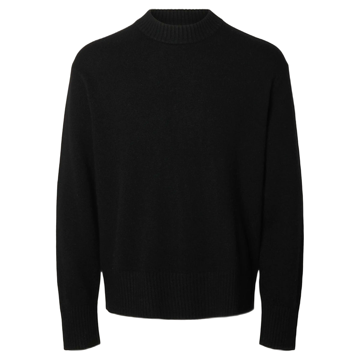 Maglione Selected Homme Calle Cashmere Blend Crew Neck - Black
