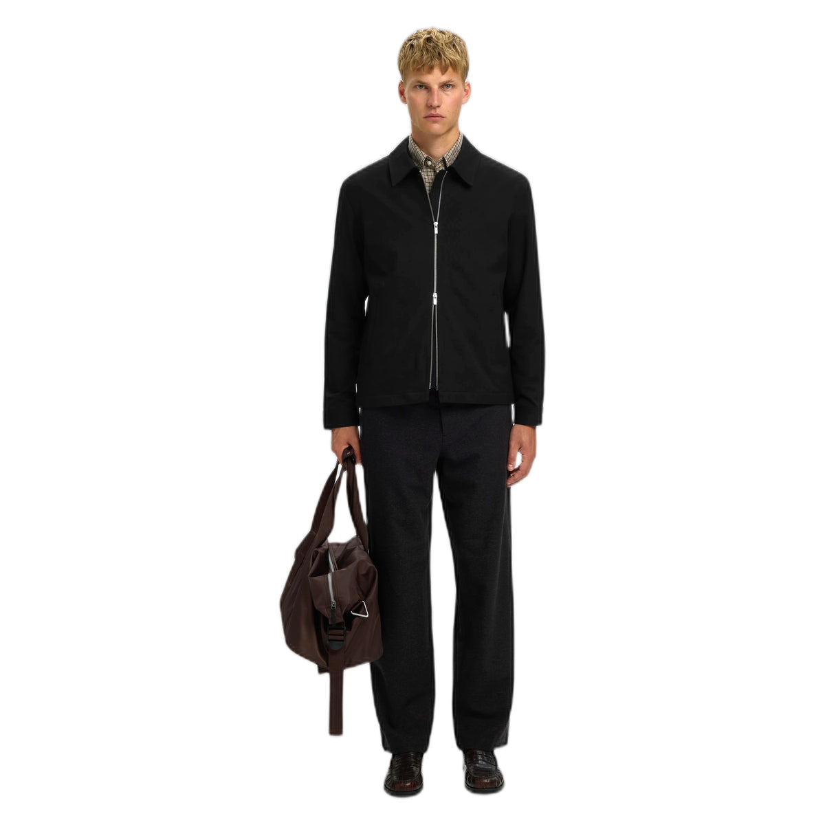 Giacca Selected Homme Regular Finn Zip Jacket - Black