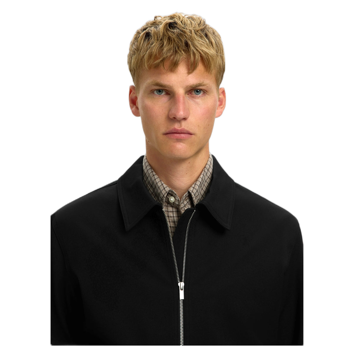 Giacca Selected Homme Regular Finn Zip Jacket - Black