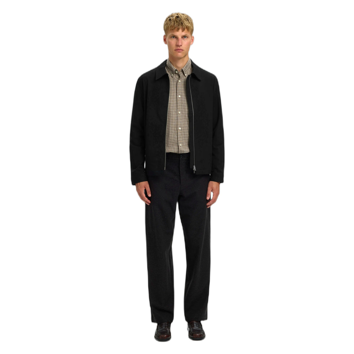 Giacca Selected Homme Regular Finn Zip Jacket - Black