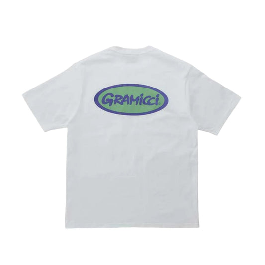 Maglietta Uomo Gramicci Oval T-Shirt - Bianco Francis Concept