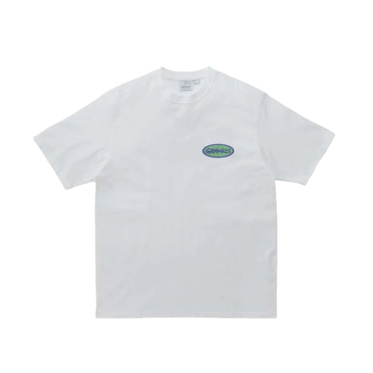 Maglietta Uomo Gramicci Oval T-Shirt - Bianco Francis Concept