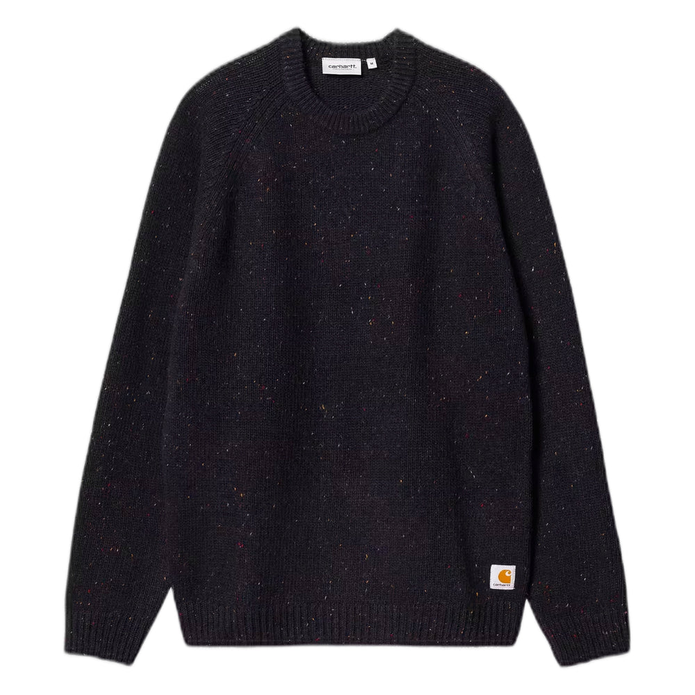 Maglione Carhartt Wip Anglistic Sweater - Speckled Dark Navy