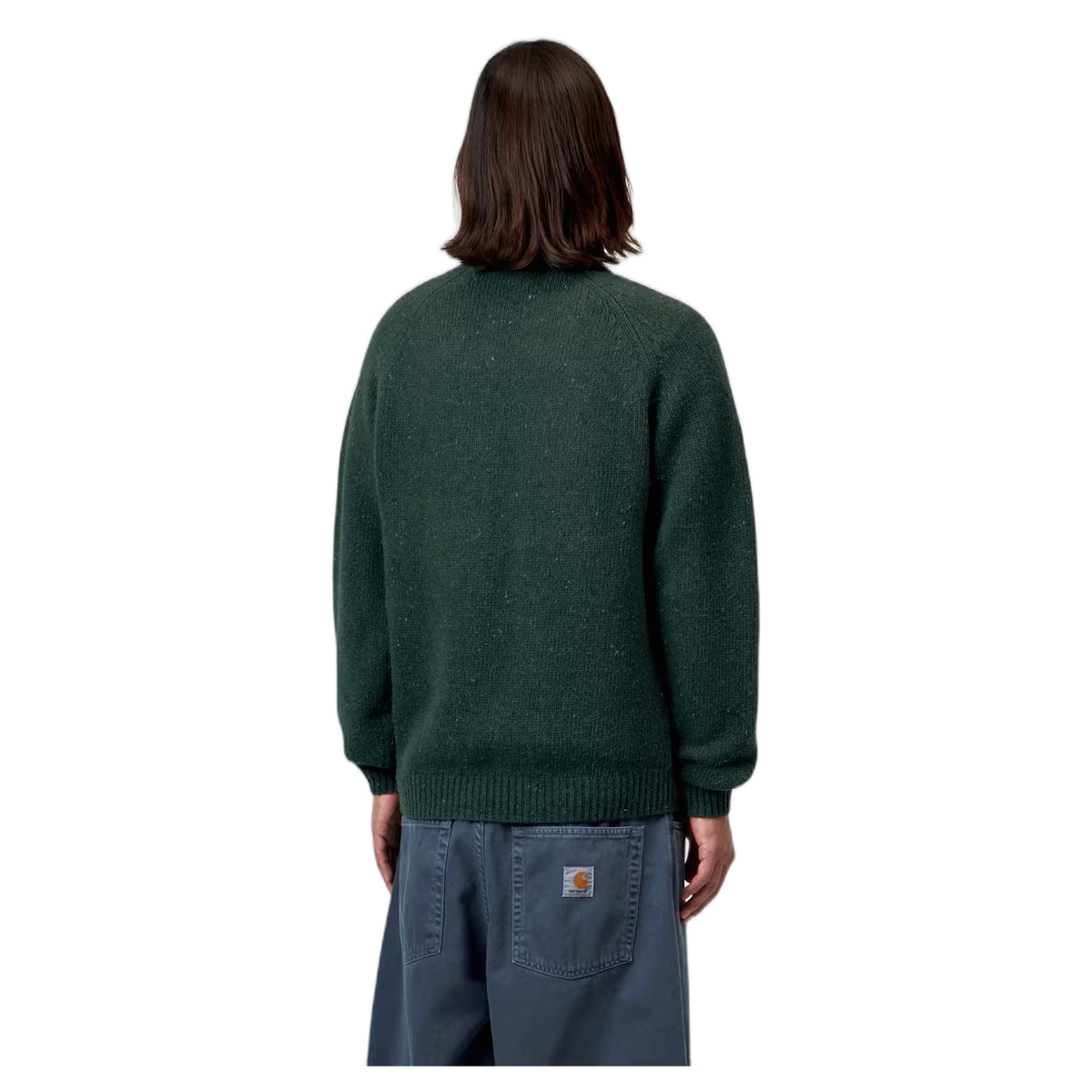 Maglione Carhartt Wip Anglistic Sweater - Speckled Dark Scarab