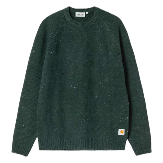 Maglione Carhartt Wip Anglistic Sweater - Speckled Dark Scarab