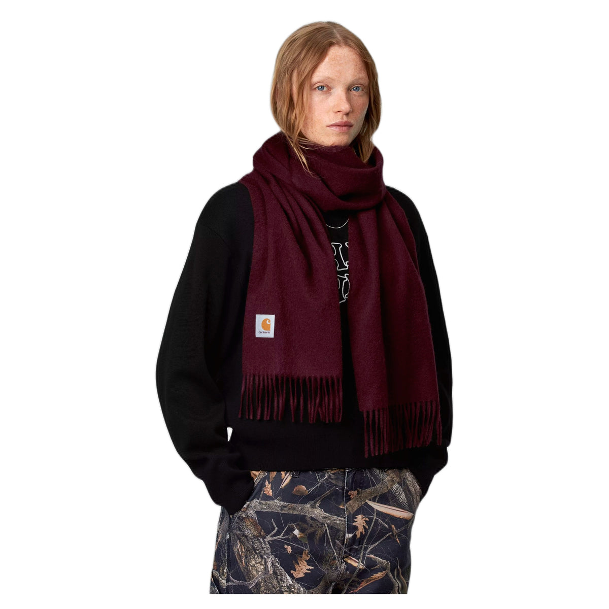 Sciarpa Carhartt Wip Clan Scarf - Amarone