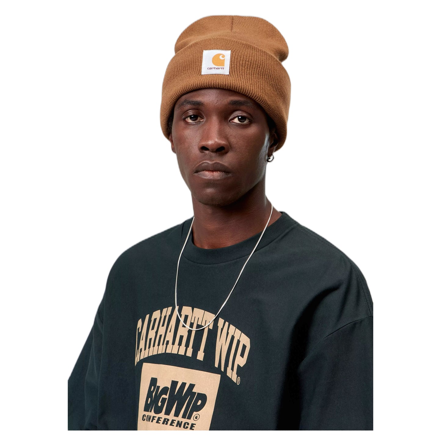 Berretto Carhartt Wip Acrylic Watch Hat - WIP Dysty H Brown Heather