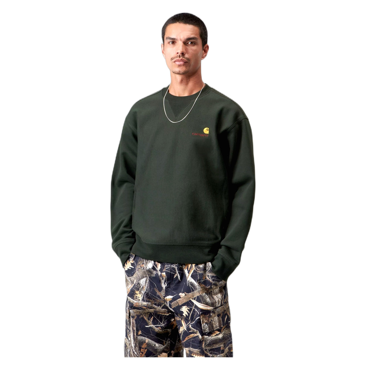 Felpa Carhartt Wip American Script Sweatshirt - Raven