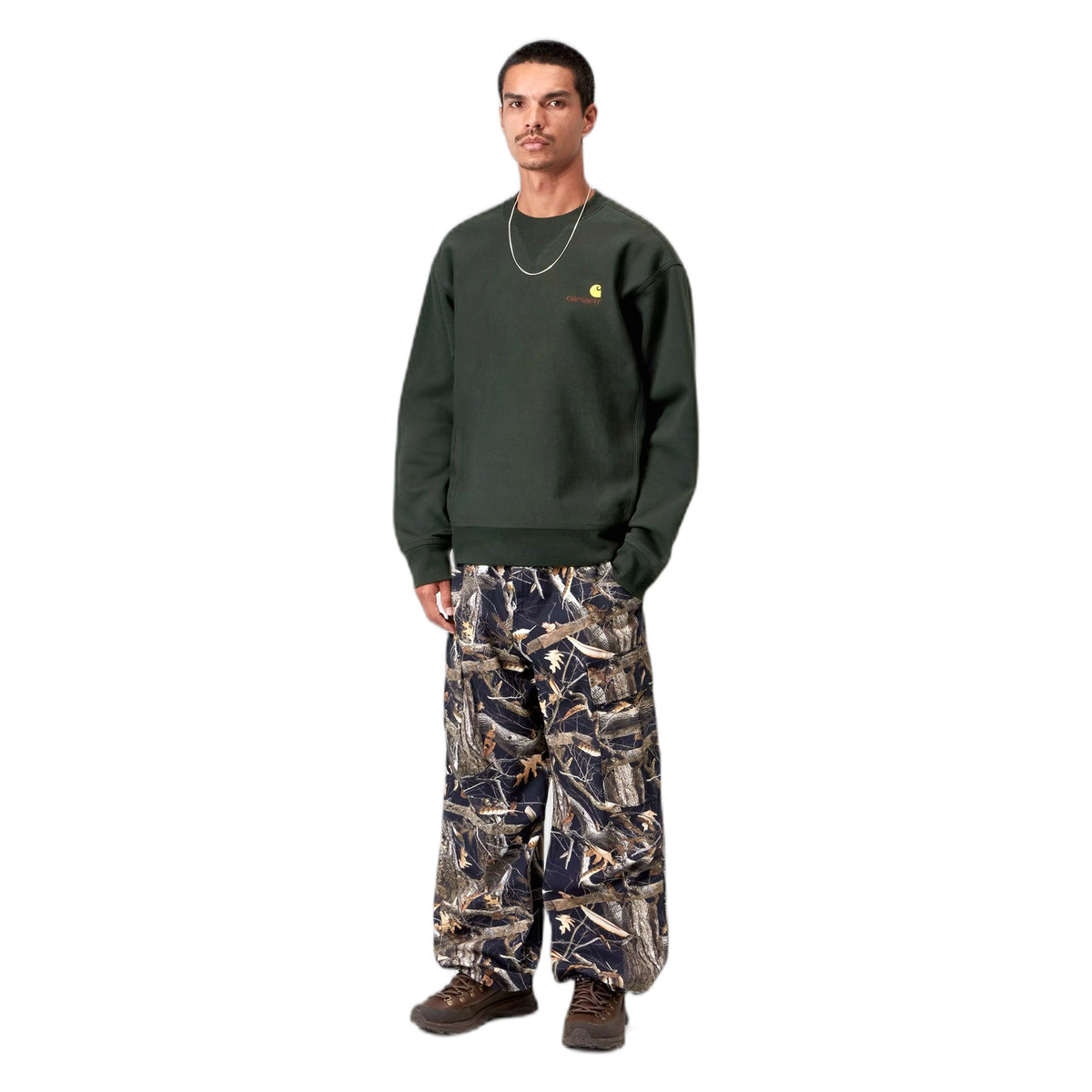 Felpa Carhartt Wip American Script Sweatshirt - Raven