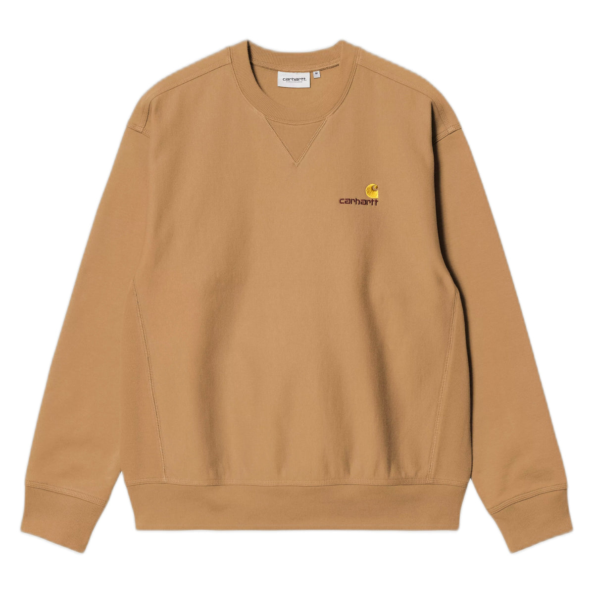 Felpa Carhartt Wip American Script Sweatshirt - Wip Dusty H Brown