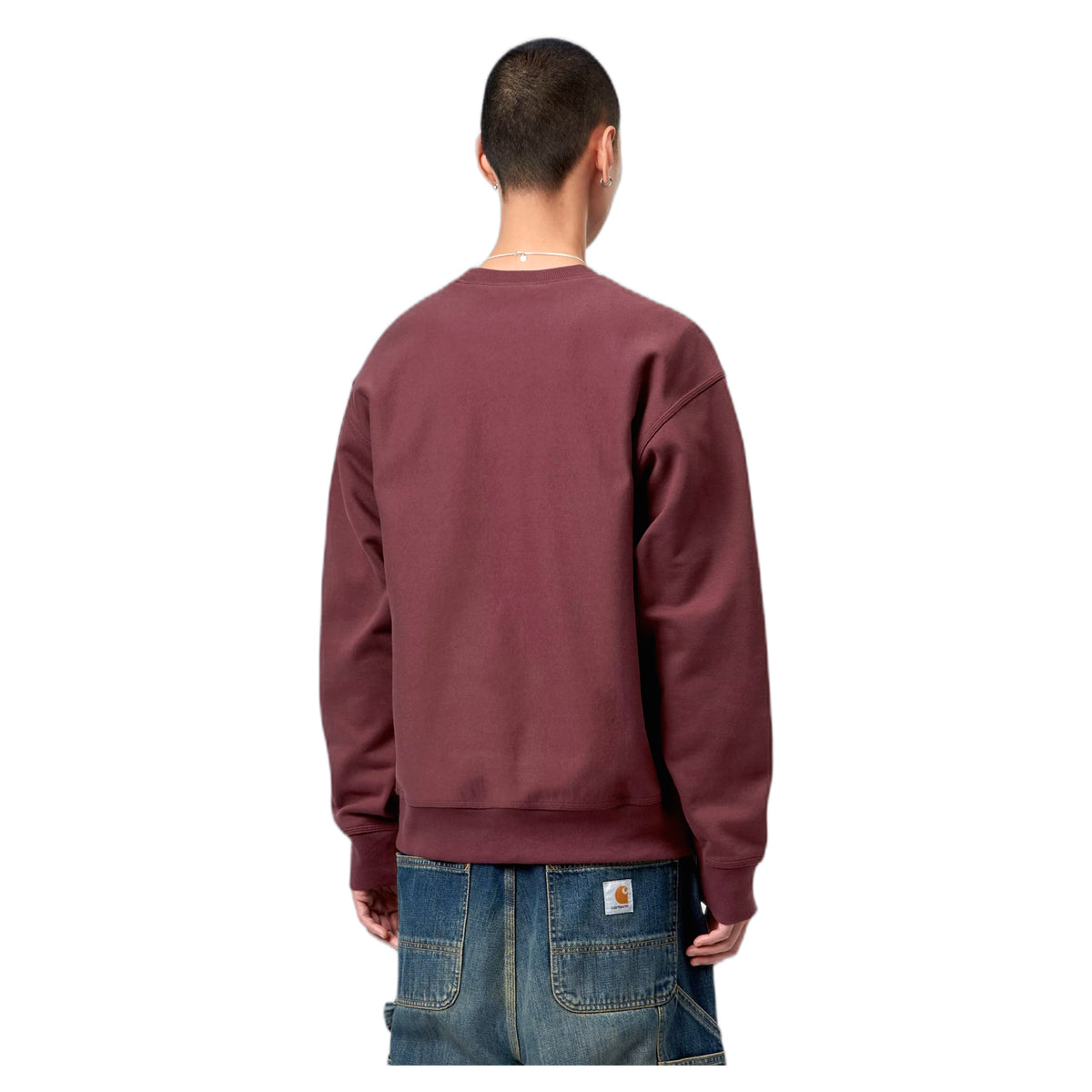 Felpa Carhartt Wip American Script Sweatshirt - Amarone
