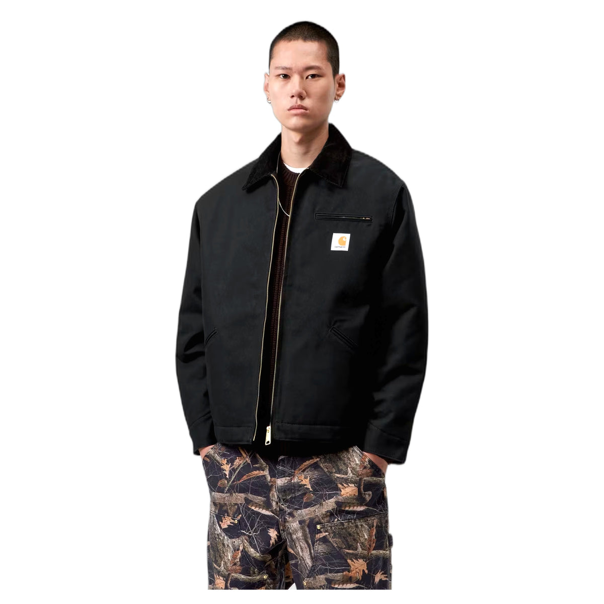 Giacca Carhartt Wip OG Detroit Jacket - Black / Black Rigid