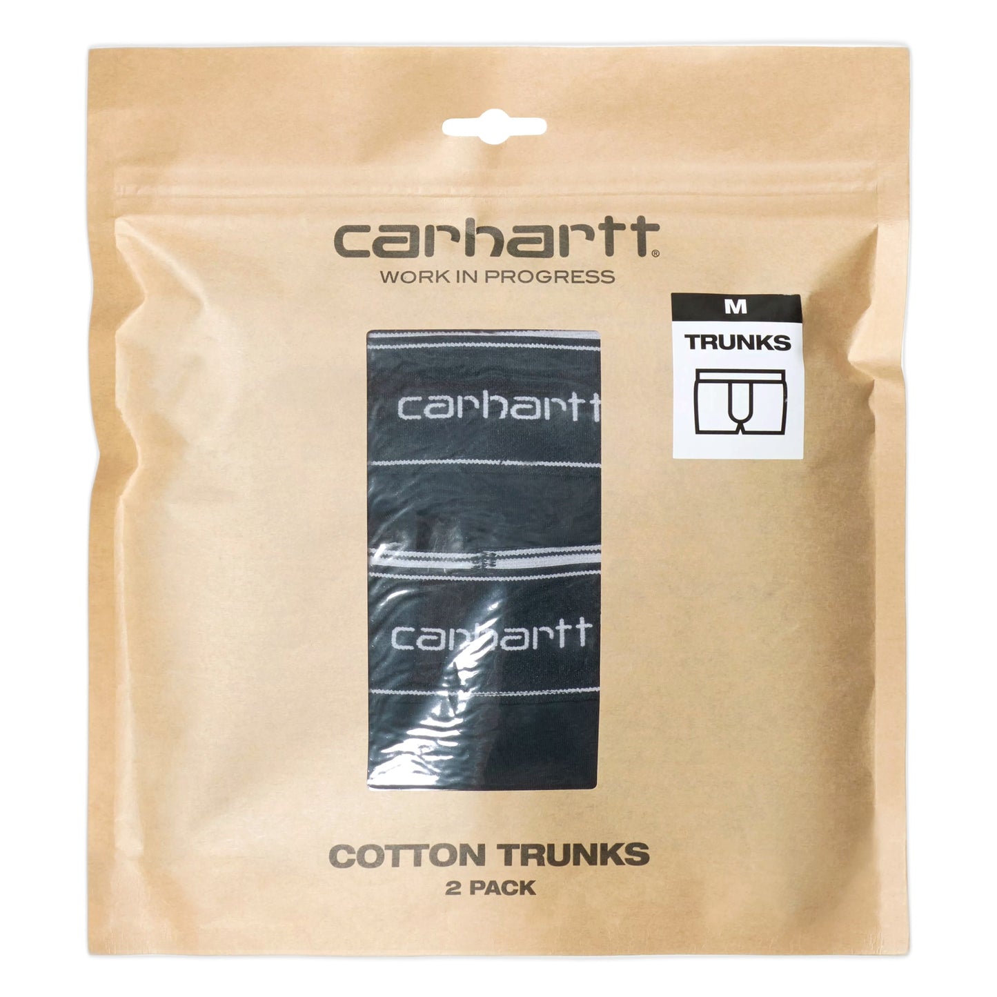 Boxer Carhartt Wip Cotton Trunks - Black/Black