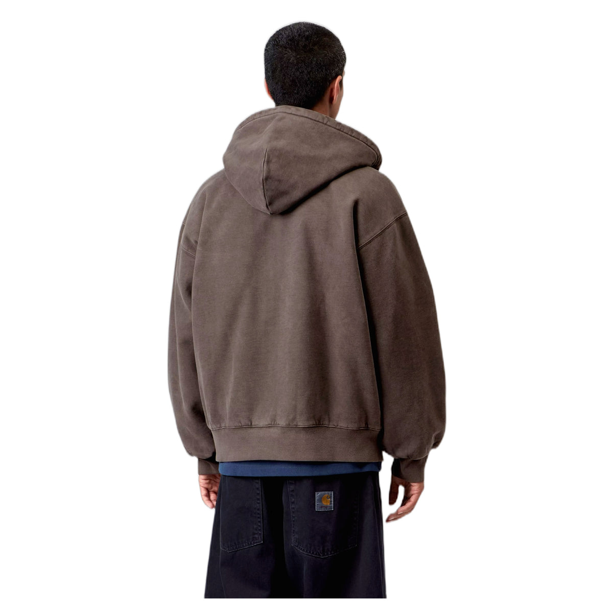 Felpa Carhartt Wip Hooded Vista Jacket - Tobacco Garment Dyed