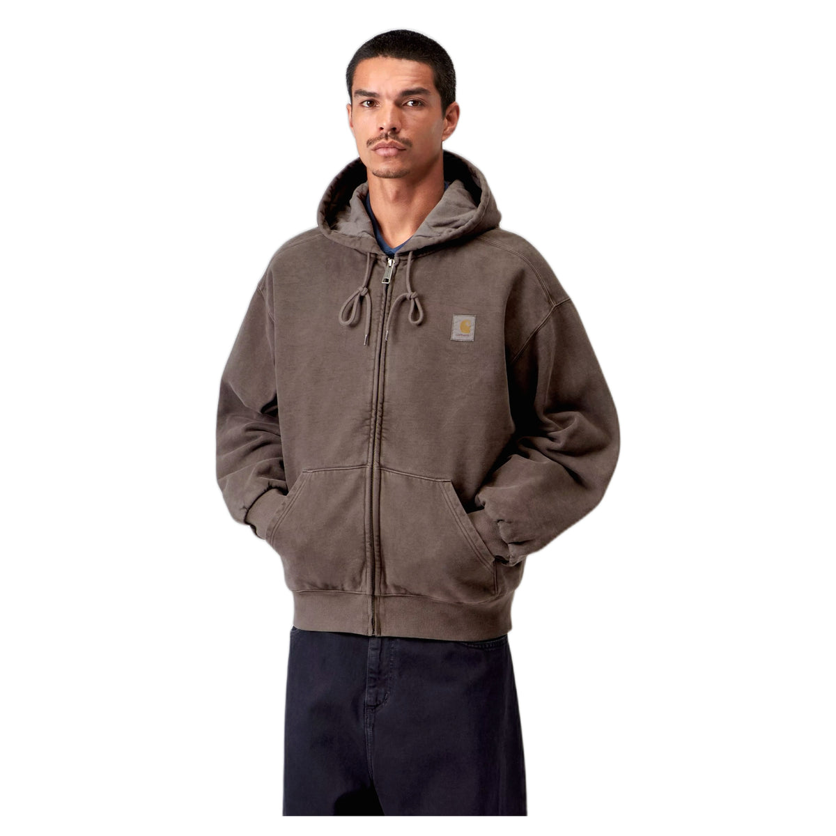 Felpa Carhartt Wip Hooded Vista Jacket - Tobacco Garment Dyed