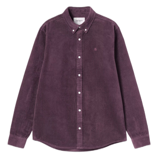 Camicia Carhartt Wip L/S Madison Cord Shirt - Cozy Purple