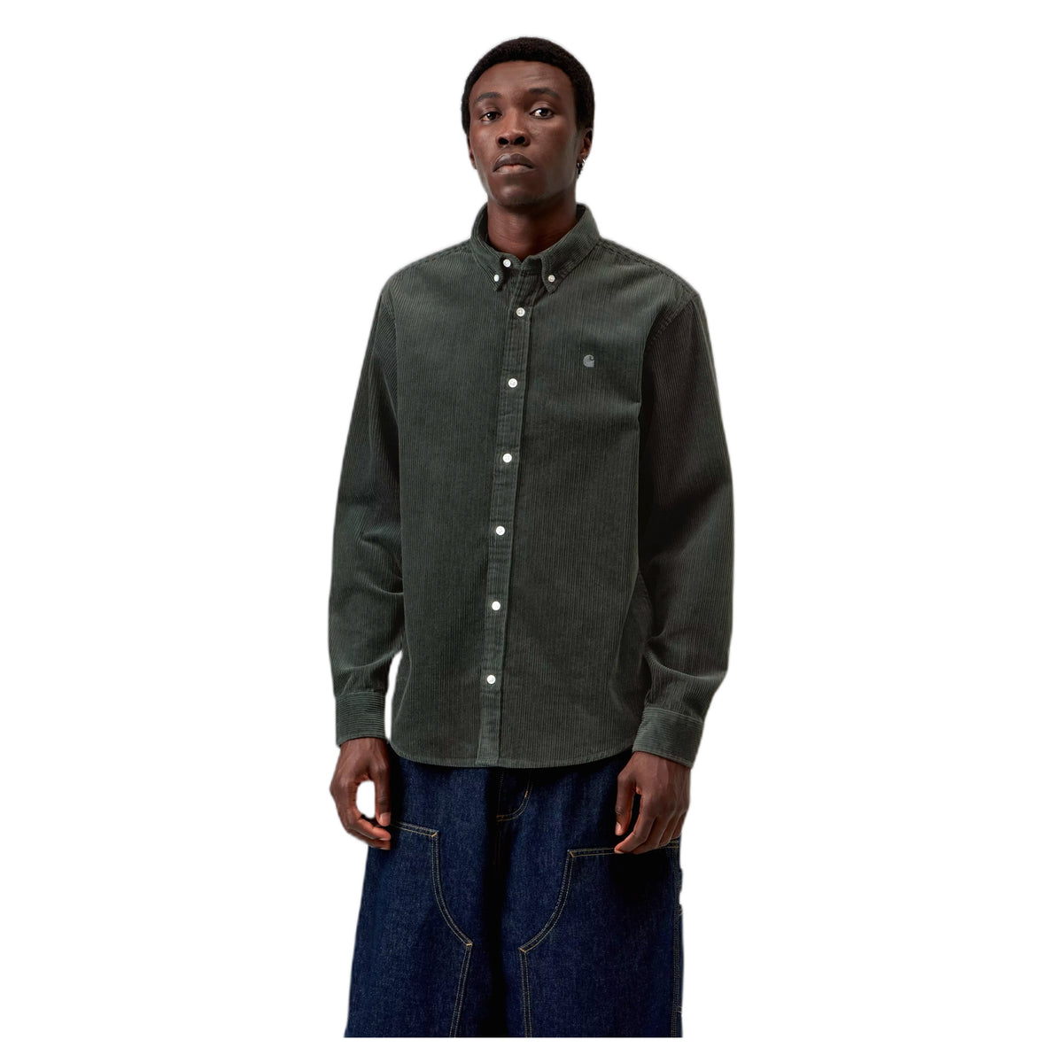 Camicia Carhartt Wip L/S Madison Cord Shirt - Raven